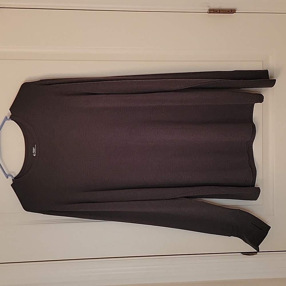 Jockey, Size L, Dark Gray Jersey Knit Stretch Long Sleeve Tee.  NEW with Tags